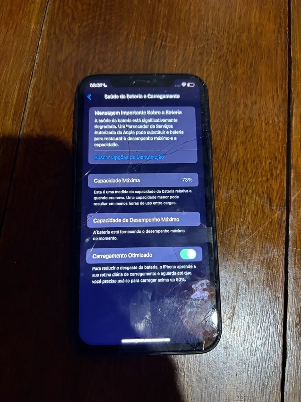 iphone xr (tela rachada) 
