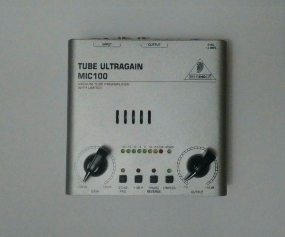 Pré-amplificador Behringer MIC 100 (valvulado)
