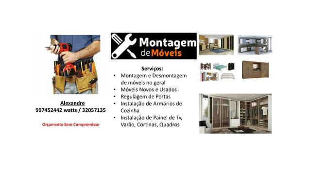 Montador de móveis alexandre 997452442 watts