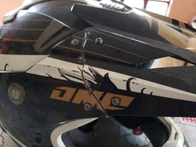 Capacete ONE motocross trilha moto - Foto 4