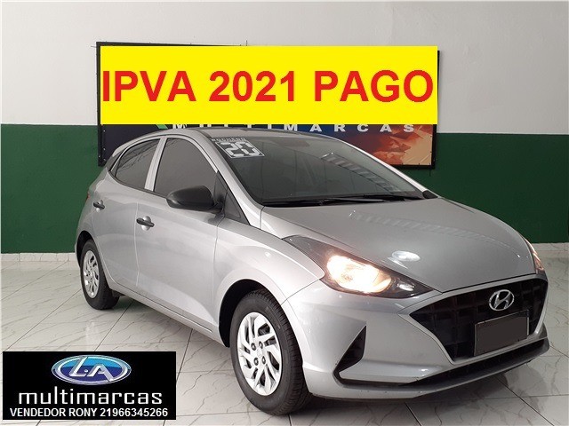 HYUNDAI HB20 HATCH SENSE MEC. 2020. ENTRADA A PARTIR DE 11.500,00 + FIXAS DE 829,99.