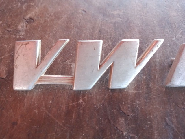 Emblema original alumínio VW Brasília  - Foto 2