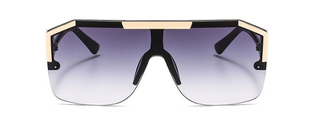 Óculos preto máscara estilo versace - Foto 2
