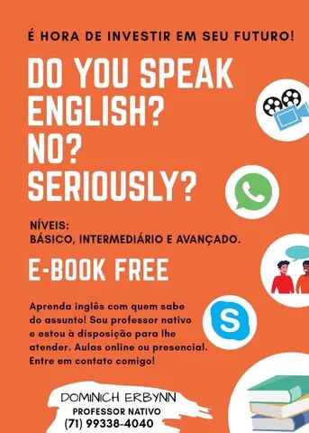 Aula Particular de Português, Professor Nativo