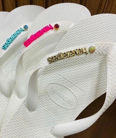Havaianas top com plaquinha e ponto de luz - Foto 4