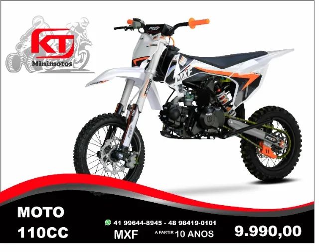 Mini Moto Cross MXF Pro Racing 110cc Verde