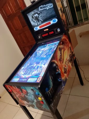 Jogo Futebol Infantil De Mesa Pebolim Pinball Fliperama Manual