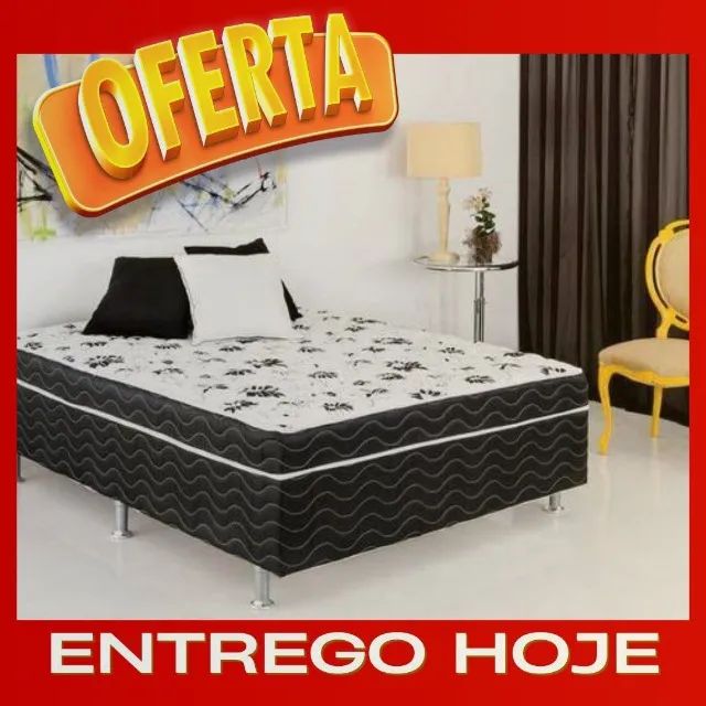 Cama Box Casal com pés - Mega Oportunidade