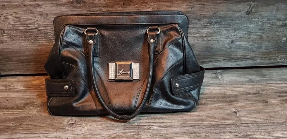 Bolsa Guess, Couro de Avestruz