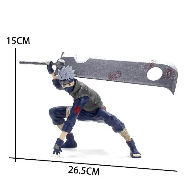 Action Figure Naruto Kakashi Espada Anbu Boneco Anime Hatake (Entrega Grátis*) - Foto 2