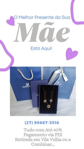 Baixouuu!!!KIT SWAROVSKI - COLAR E BRINCOS - Foto 3