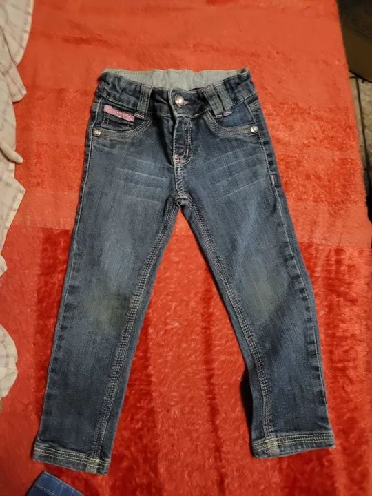 Conjunto Blusa e Calça Jeans Infantil 3 anos - Foto 4
