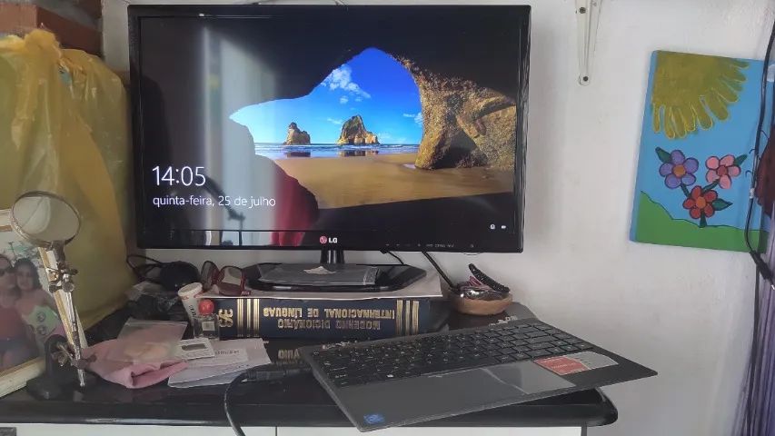 Notebook Compaq Presario 420 com tela quebrada, pode usar com outro monitor - Foto 2