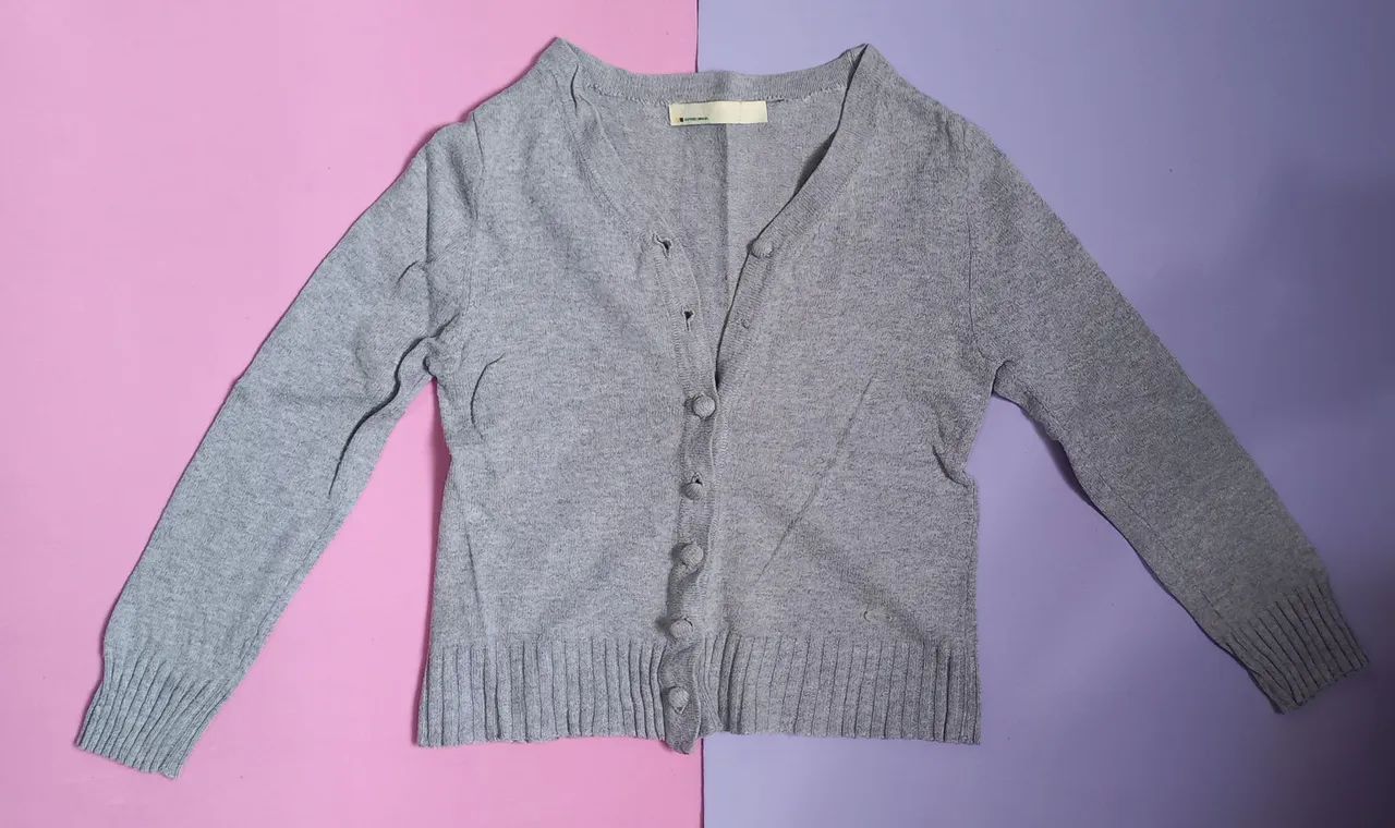 Cardigan infantil cinza - Malwee