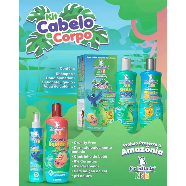 Kit Infantil Cabelo e Corpo - Foto 3