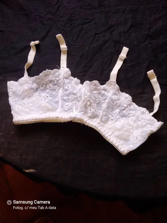 Cinta liga renda branco - novo
