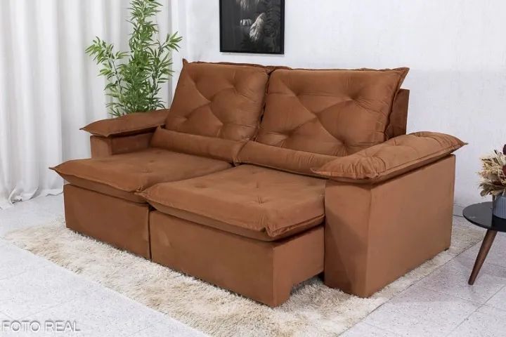 Sofá Cama Retrátil Roma.  Produto Novo.  Pronta Entrega. - Foto 5