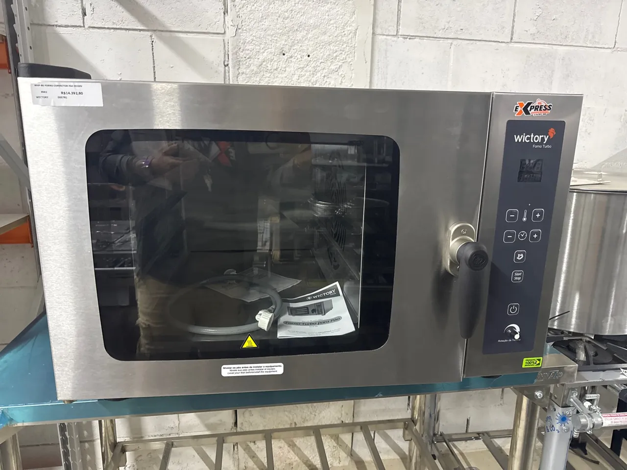 Forno turbo para pães whp80 wictory com controle de ventoinha (Alef)