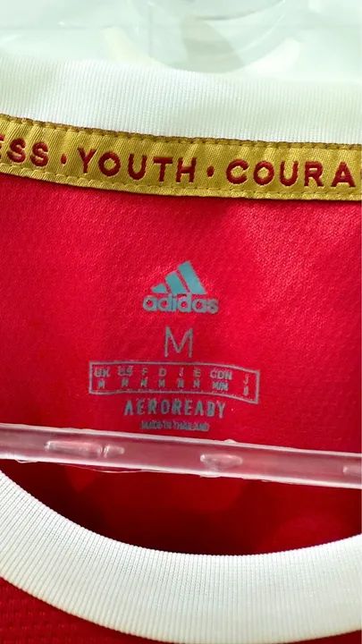 Camisa Manchester United Home 21/22 - Tamanho M - Frete Grátis e Envio Imediato! - Foto 5