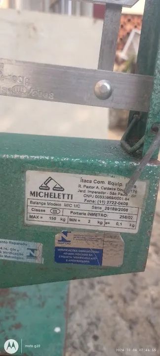 VENDO BALANÇA MICHELETTI 150 KG - Foto 3