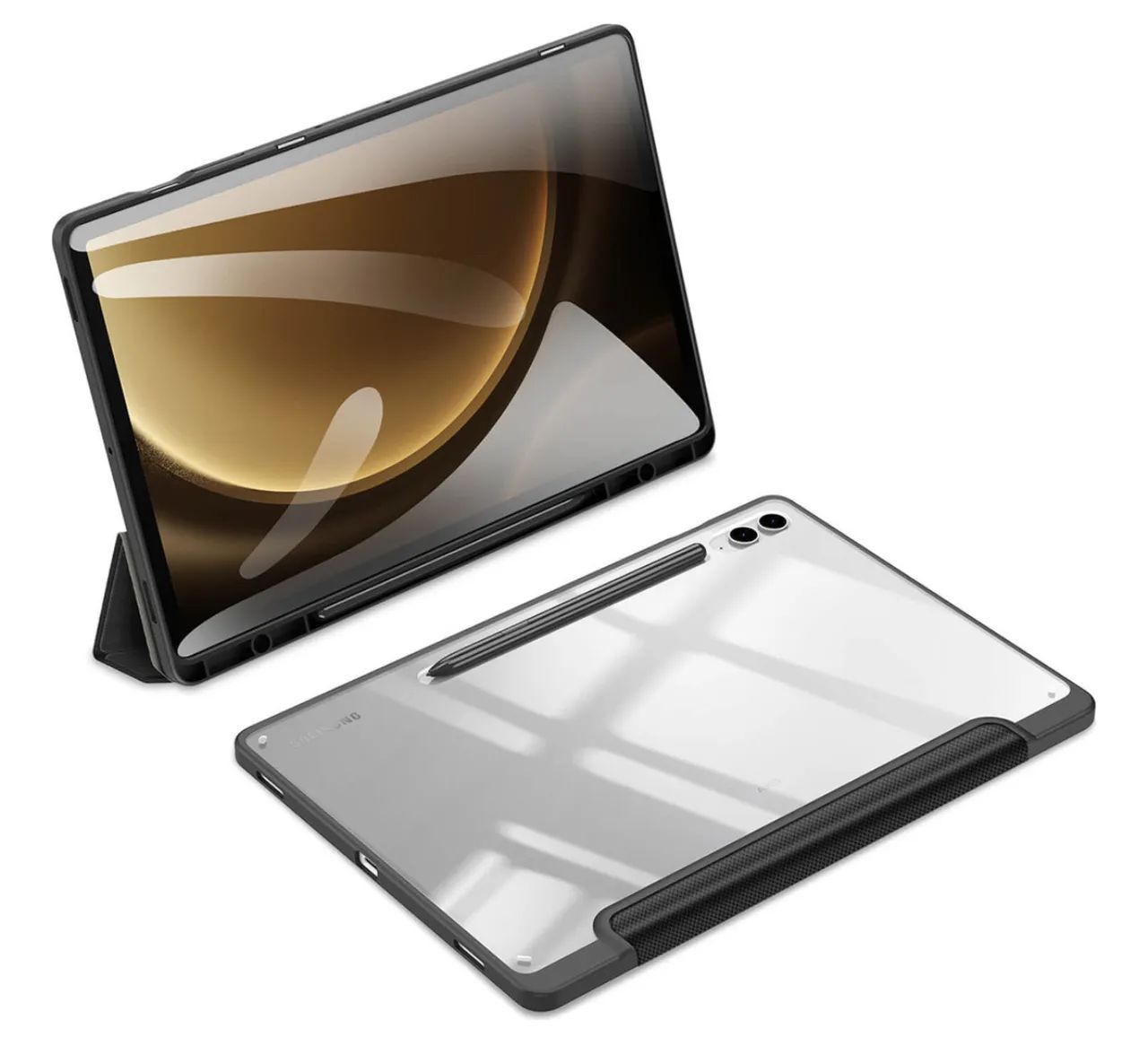 Capa para Tablet Samsung Galaxy Tab S9 FE Plus - Preta - Foto 2