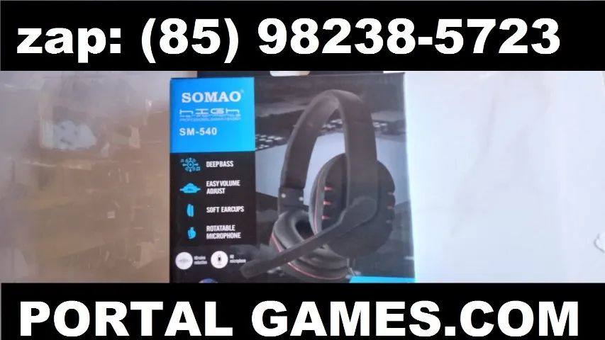 fone com microfone para computador gamer pc gamer novo na caixa