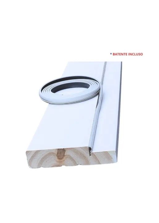 Kit Porta de Madeira 210x72cm Batente 9,5cm Lisa Primer Uniportas - Foto 5