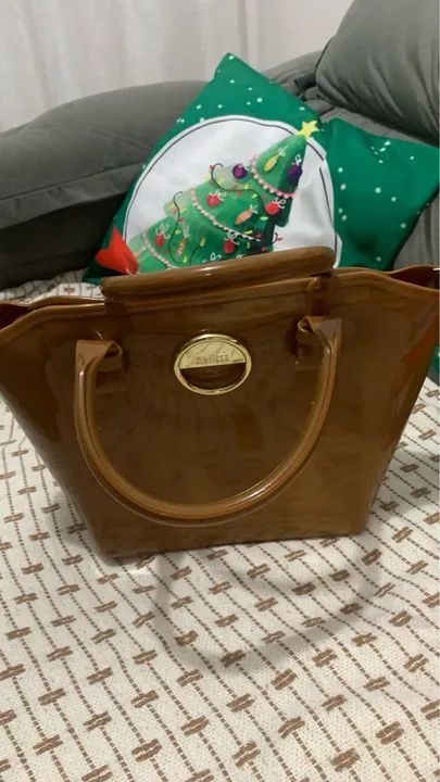 Bolsa de Ombro Marrom, MELISSA ORIGINAL  - Foto 2