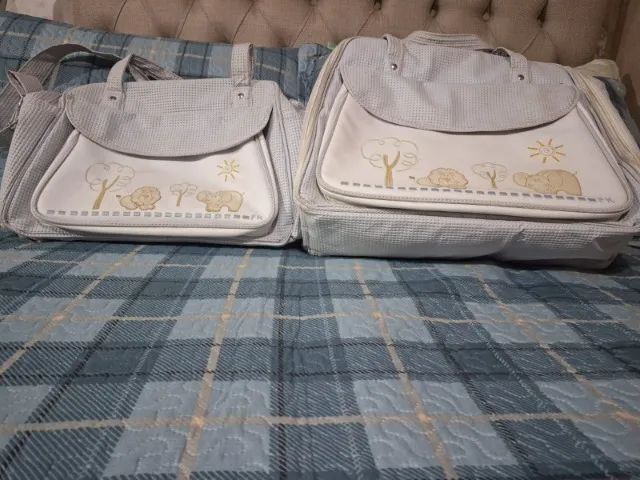 BOLSA MATERNIDADE AZUL Leao e Elefantinho - Foto 4