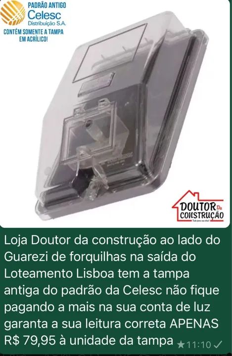 Tampa para Padrão Celesc - Novo - Foto 2