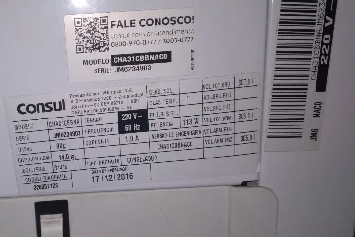 Freezer Horizontal Consul 307 Litros 220v - Foto 3