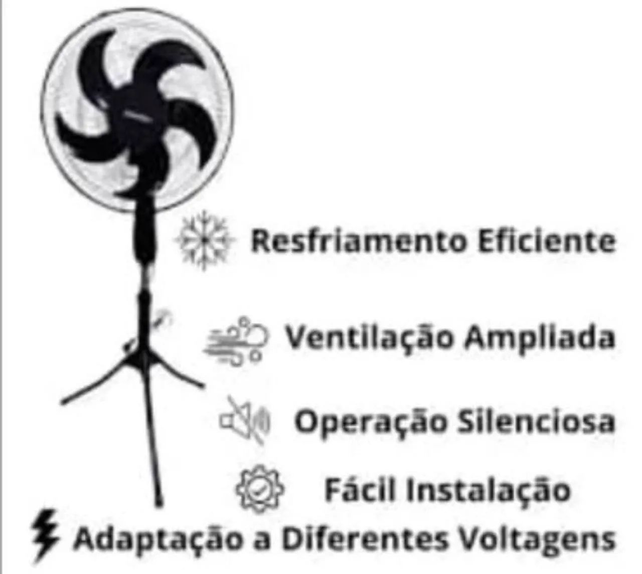 Ventilador Coluna Chão Vertical Turbo silencioso (Novo, garantia) - Foto 4
