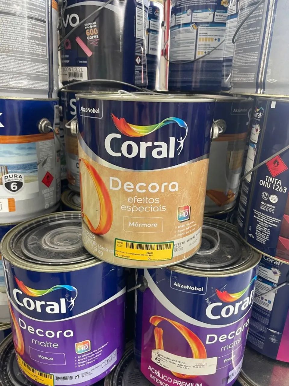 TINTA EFEITO MARMORE BASE 3.9KG- DECORA