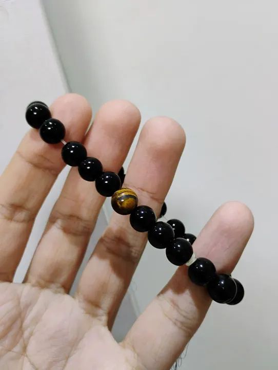 Pulseira de pedras Ônix e Olho de Tigre - Foto 4