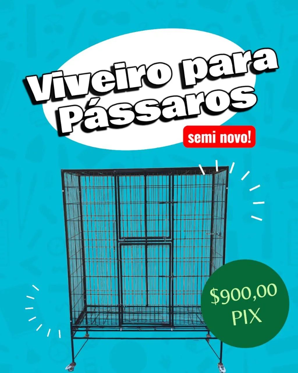 Viveiro Grande para Aves