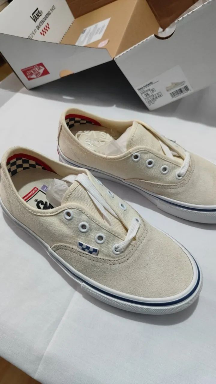Tênis Vans Skate Authentic Off White - Foto 2