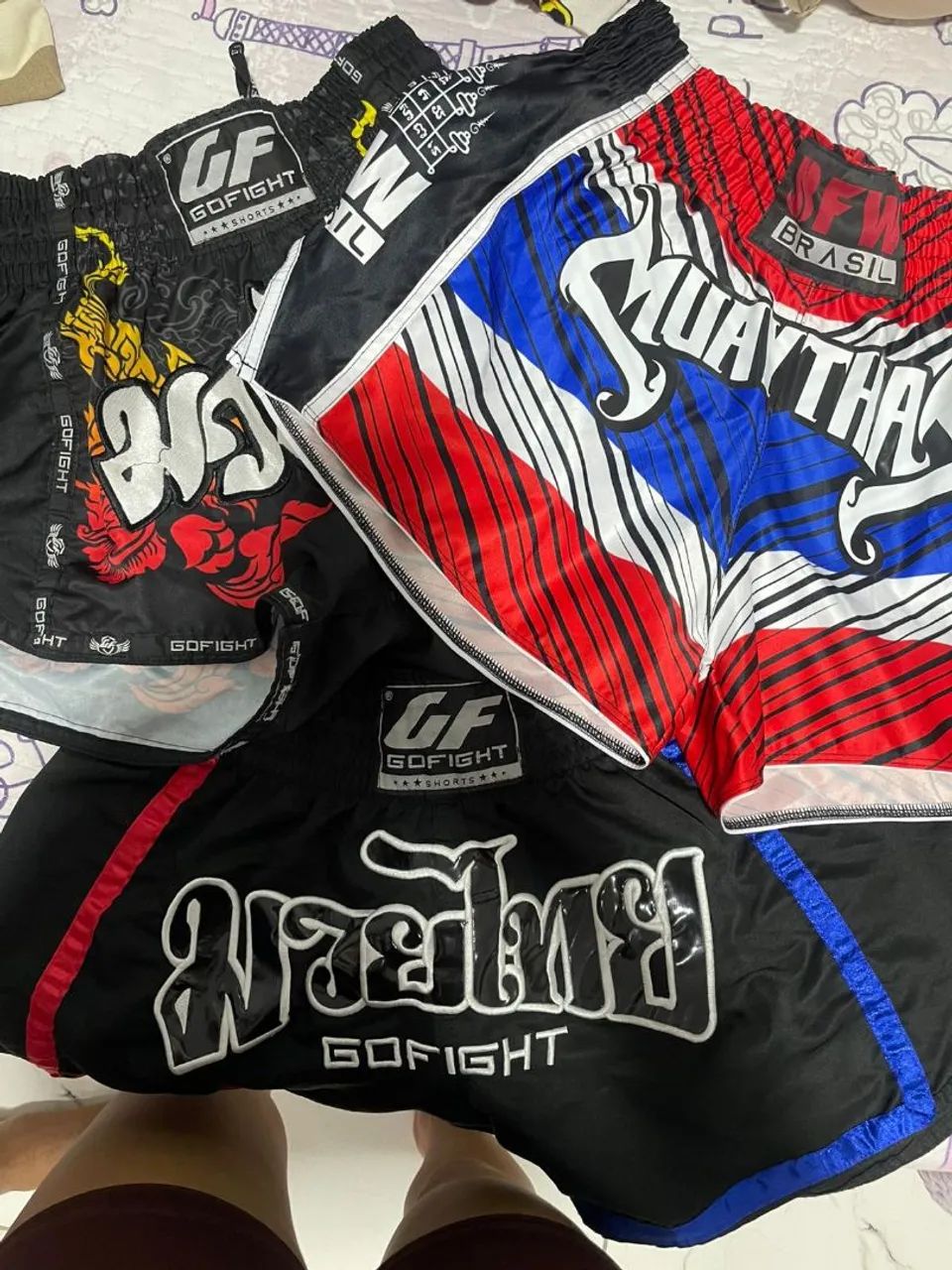 Shorts de Muay Thai Go Fight e tailandês  - Foto 5