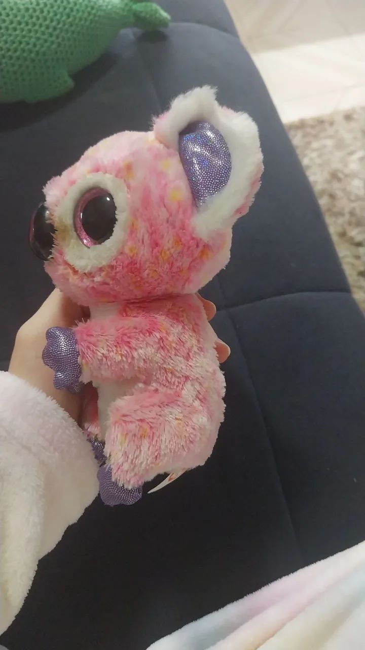 beanie boo Pelúcia Koala cor de rosa - Foto 3