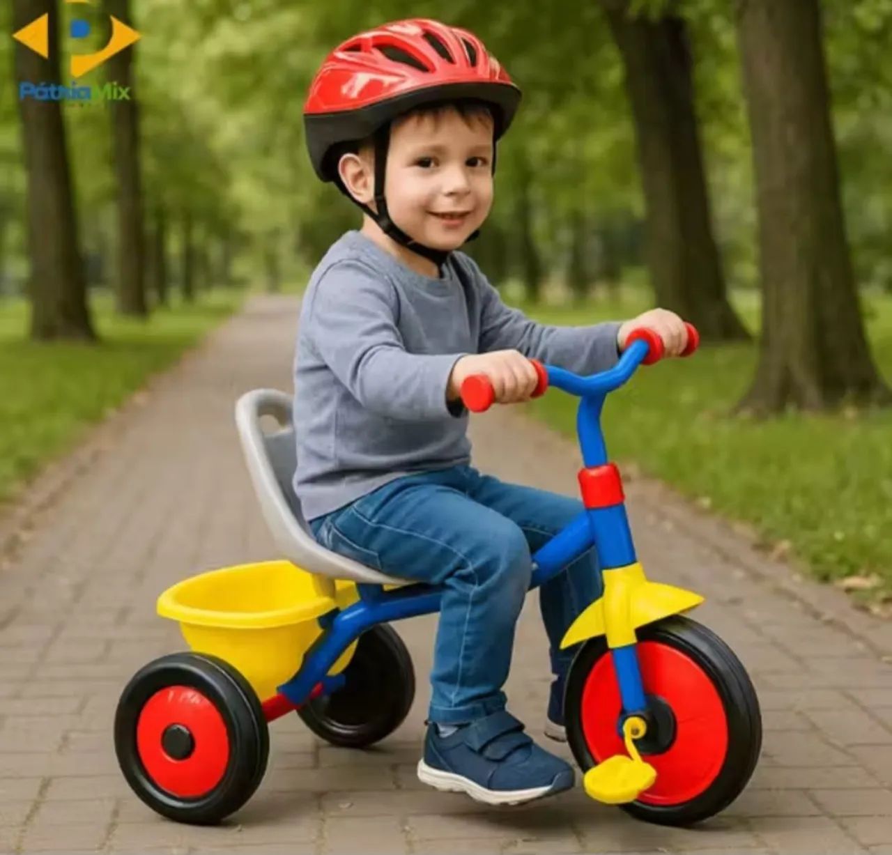 OFERTA TRICICLO INFANTIL COM CESTA - Foto 4