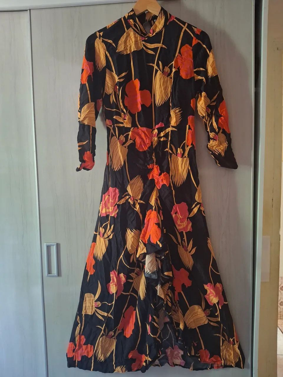 Vestido Floral Longo - Tamanho M