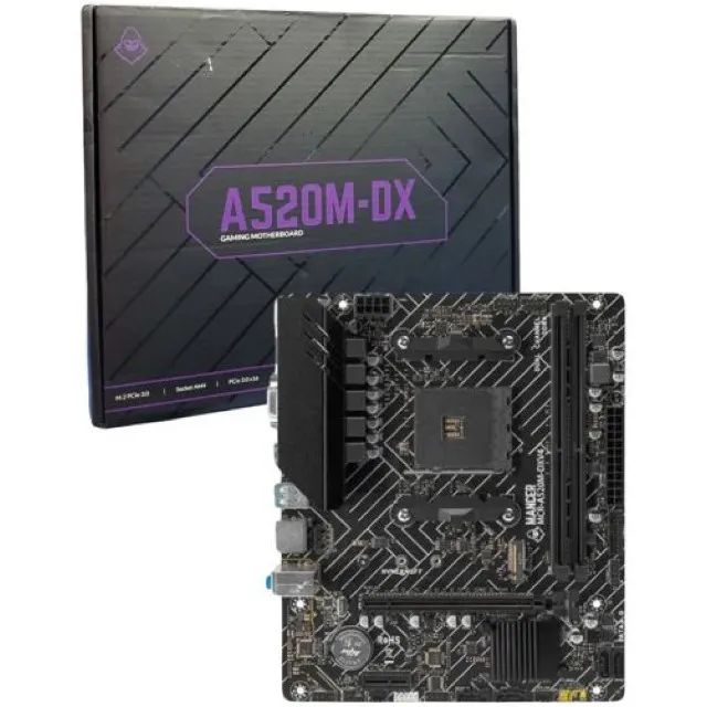 Placa Mae Mancer A520M-DX, DDR4, Socket AM4, Nova, Lacrada