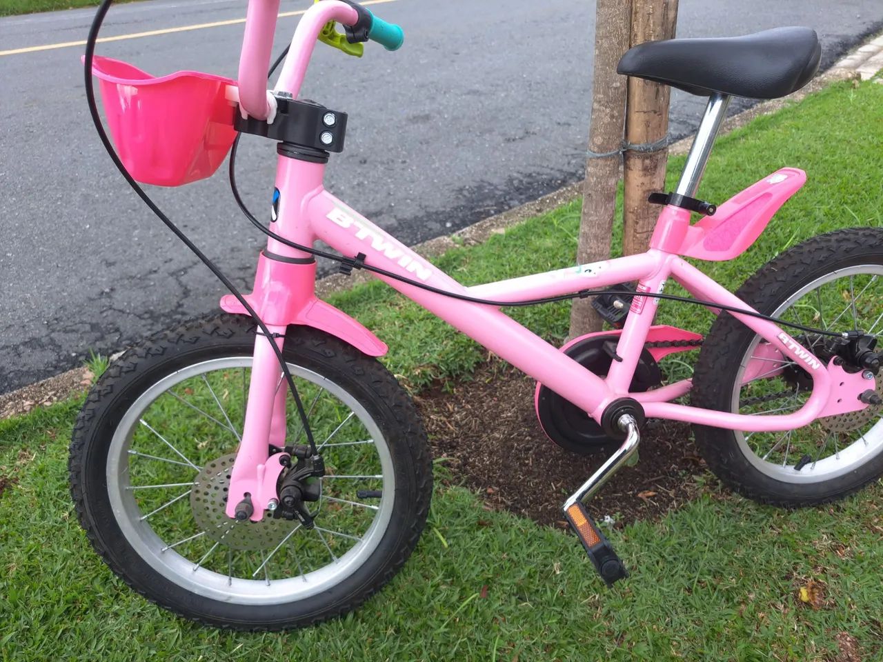 Bicicleta infantil btwin aro 16 freio a disco