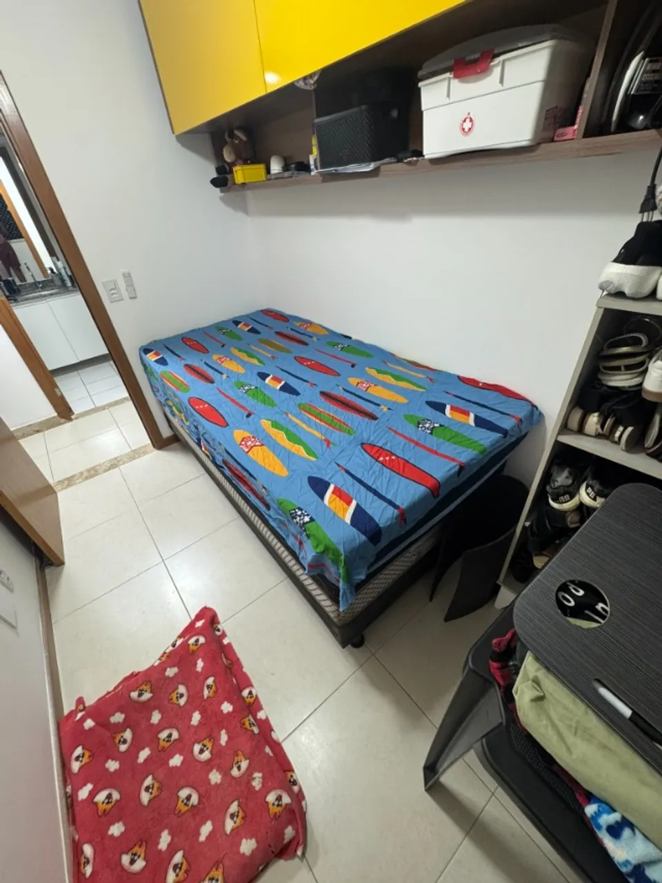 Cama Solteirão + Colchão Ortobom