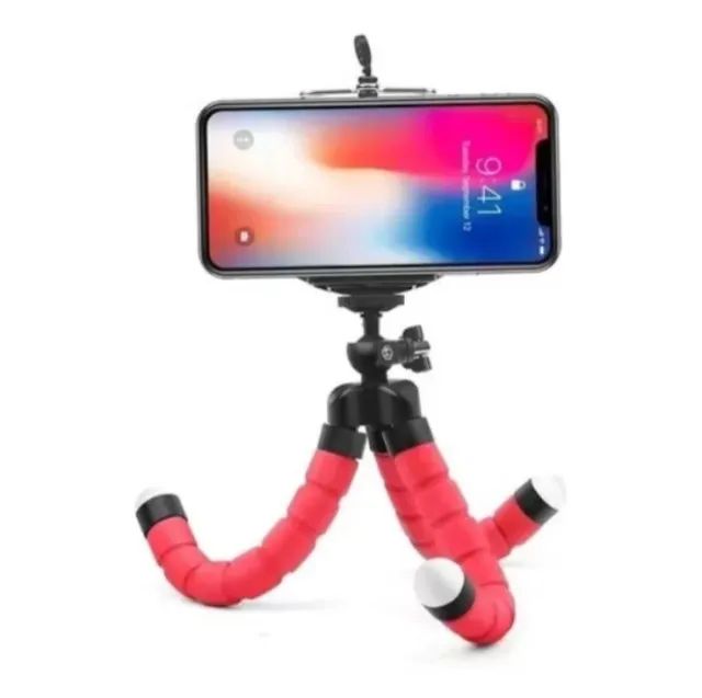 Mini Tripé Flexível para Celular e Câmera - Foto 5