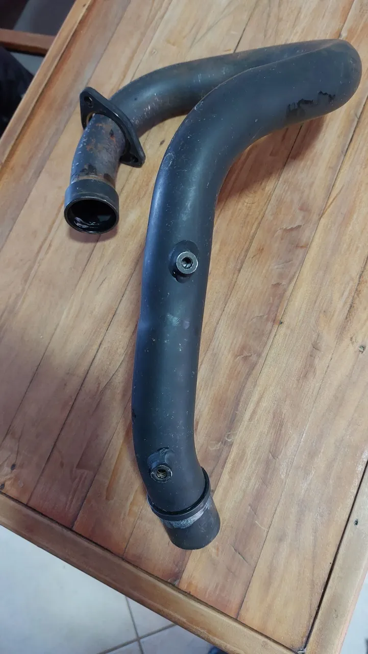 Curva de escapamento para Moto Tornado 250