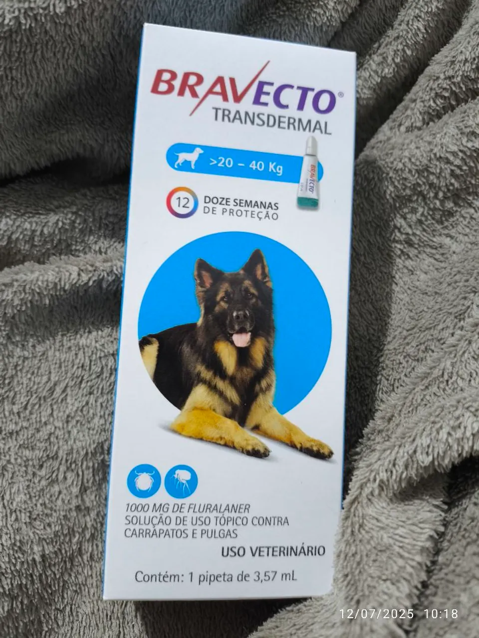Bravecto Transdérmico Cães 20-40kg - Antipulgas e Carrapatos