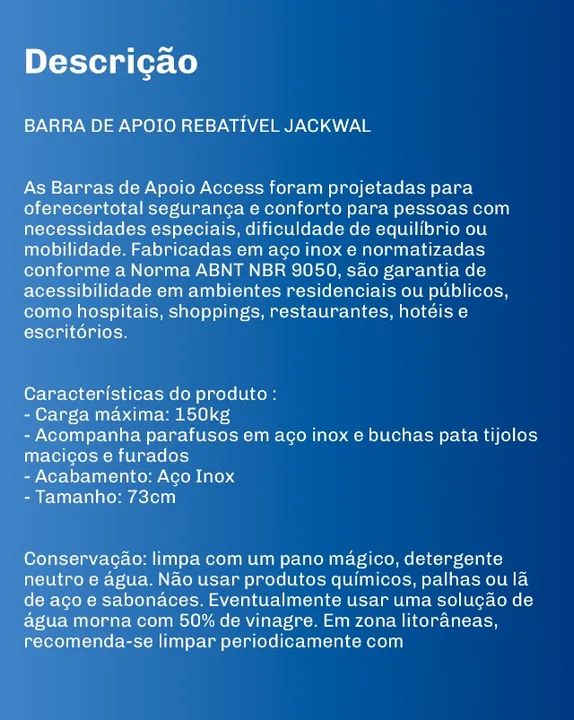 Barra de Apoio Rebatível - Foto 2