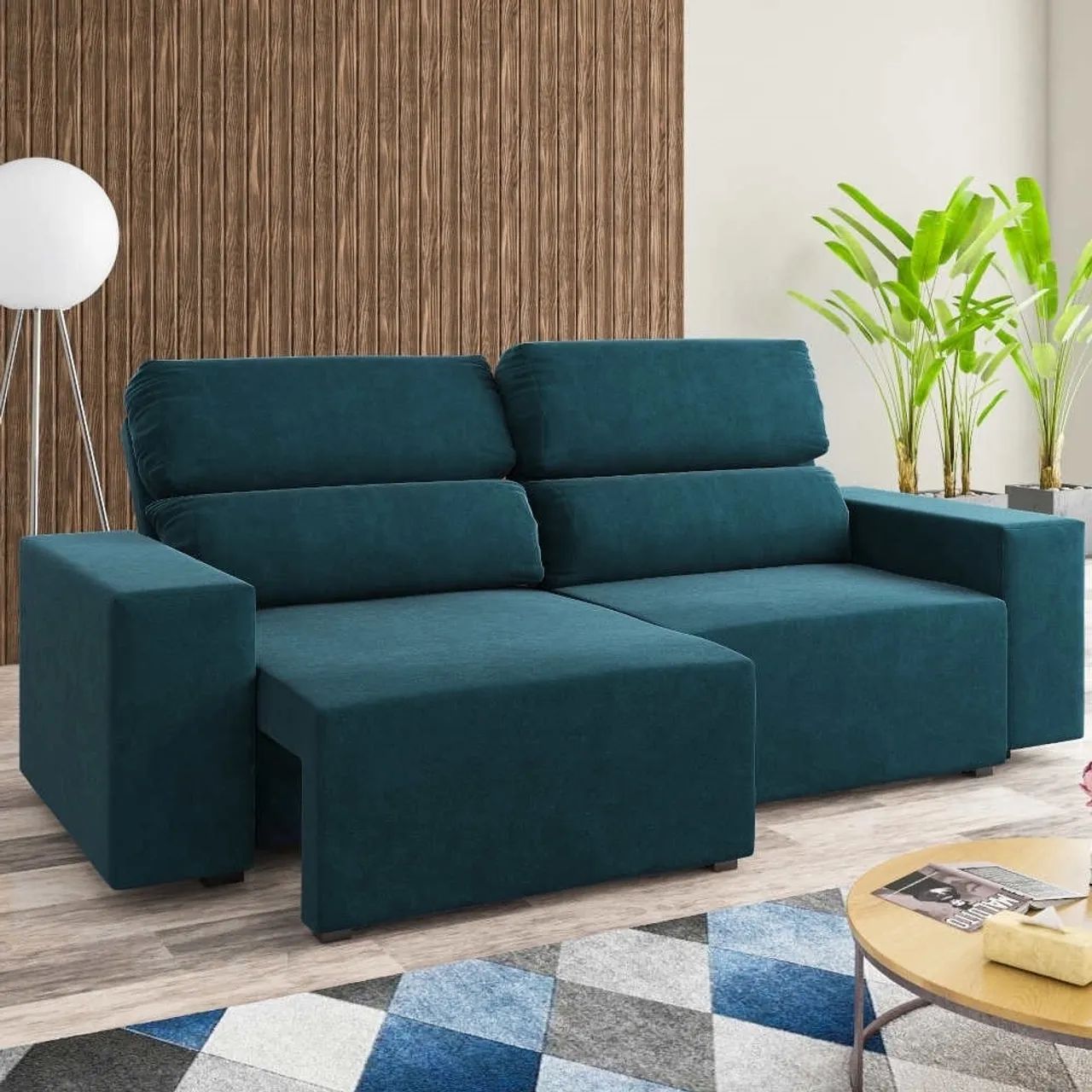 Estofado Retrátil Reclinável Caique 200m OFERTA s76 - Foto 3