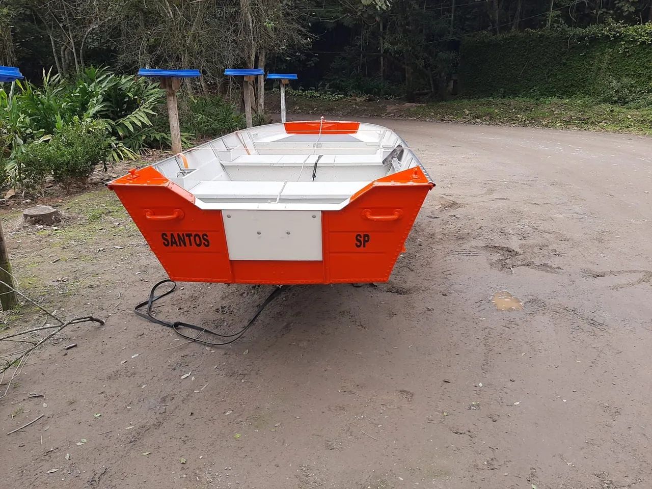 Barco de alumínio maresias seme chata de quatro metros  - Foto 5