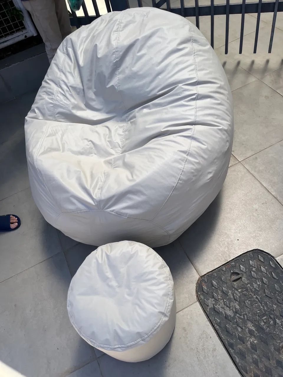 Puff bola gigante + apoio de pé  - Foto 2